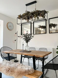 Set di 2 sedie da pranzo HARLAN Metallo Nero