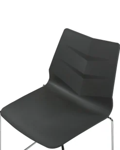 Set di 4 sedie da pranzo HARTLEY Grigio scuro