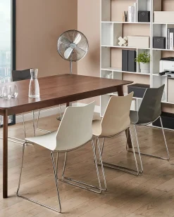 Set di 4 sedie da pranzo HARTLEY Grigio scuro