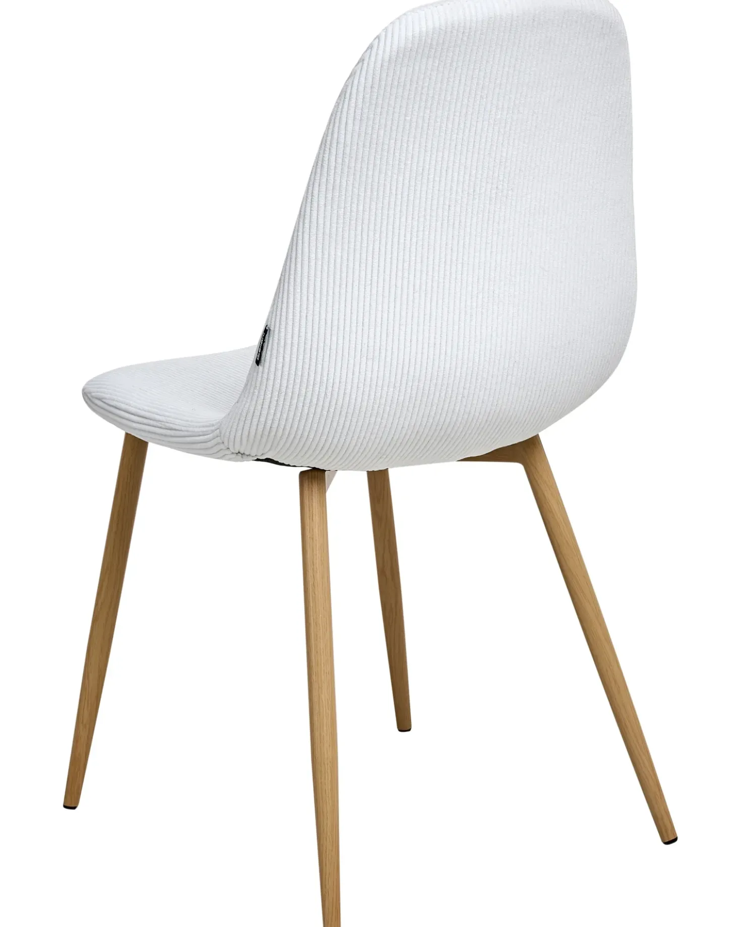 Set di 2 sedie da pranzo HILDEN Velluto a coste Bianco