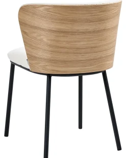 Set di 2 sedie da pranzo HOSKIN Bouclé Bianco sporco