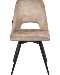 Set di 2 sedie da pranzo HALLETT Velluto Beige