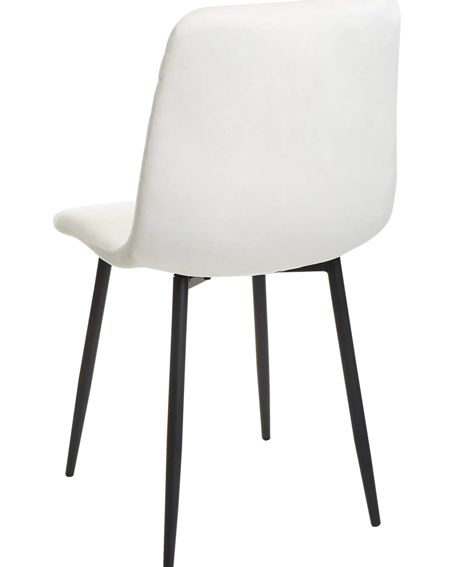Set di 4 sedie da pranzo HAVRE Velluto Bianco sporco