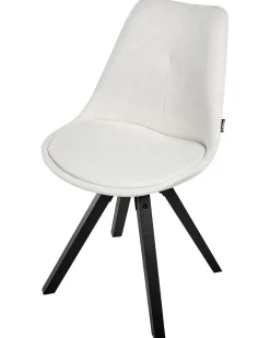 Set di 2 sedie da pranzo HEDLEY Tessuto Beige chiaro