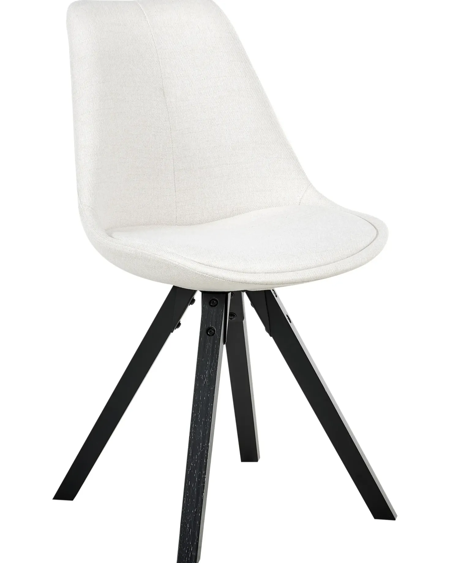 Set di 2 sedie da pranzo HEDLEY Tessuto Beige chiaro