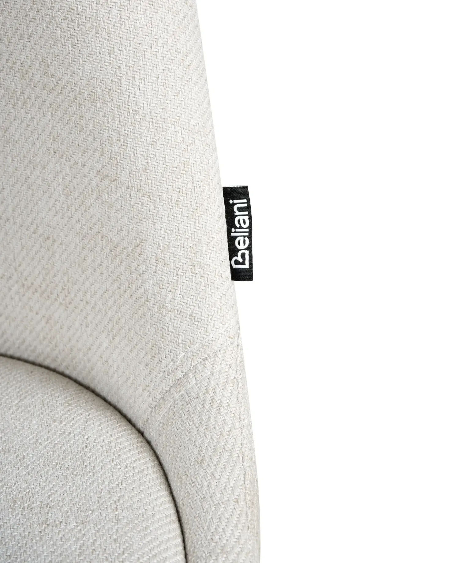 Set di 2 sedie da pranzo HEDLEY Tessuto Beige chiaro