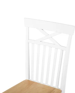 Set di 2 sedie da pranzo HOUSTON Legno Bianco