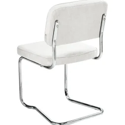 Set di 2 sedie da pranzo IRWIN Velluto a coste Bianco sporco