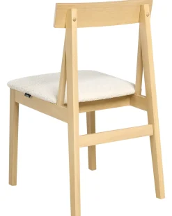 Set di 2 sedie da pranzo ISLE Legno Marrone chiaro/Beige