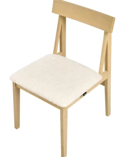 Set di 2 sedie da pranzo ISLE Legno Marrone chiaro/Beige