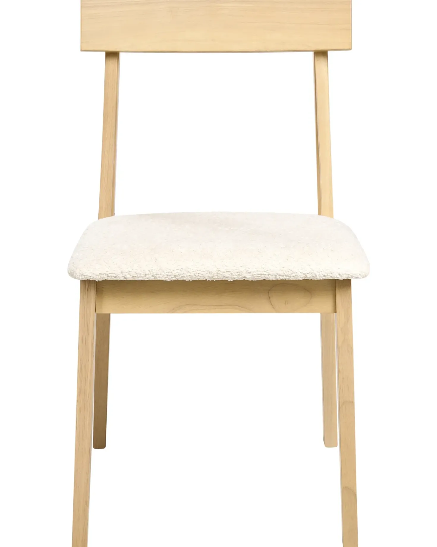 Set di 2 sedie da pranzo ISLE Legno Marrone chiaro/Beige