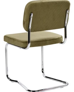 Set di 2 sedie da pranzo IRWIN Velluto a coste Verde oliva
