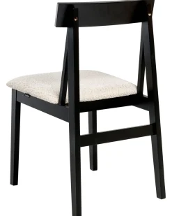 Set di 2 sedie da pranzo ISLE Legno Nero/Beige