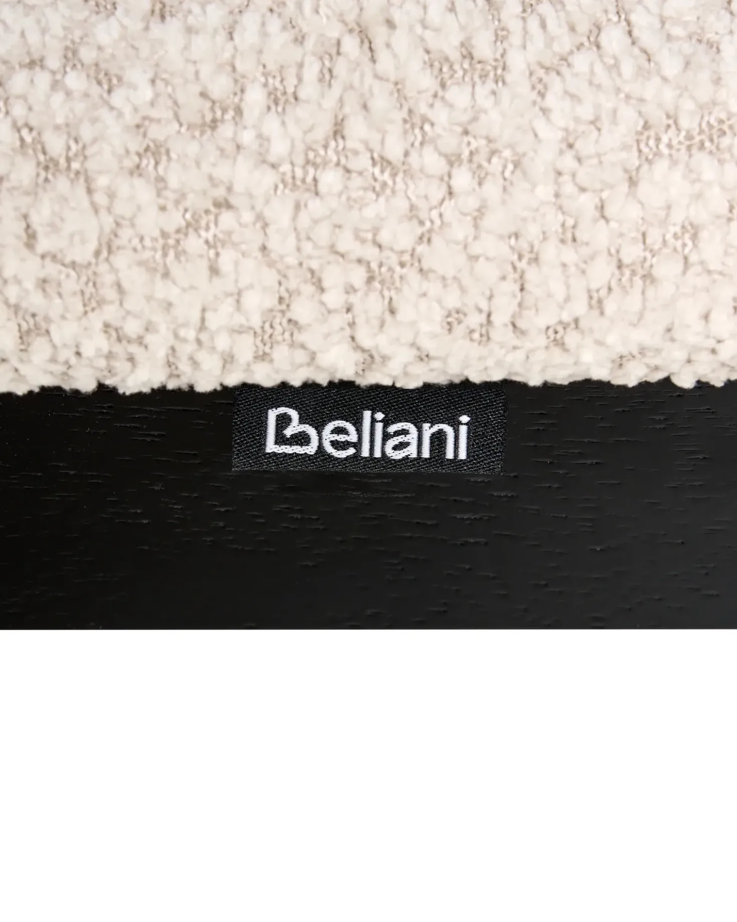 Set di 2 sedie da pranzo ISLE Legno Nero/Beige