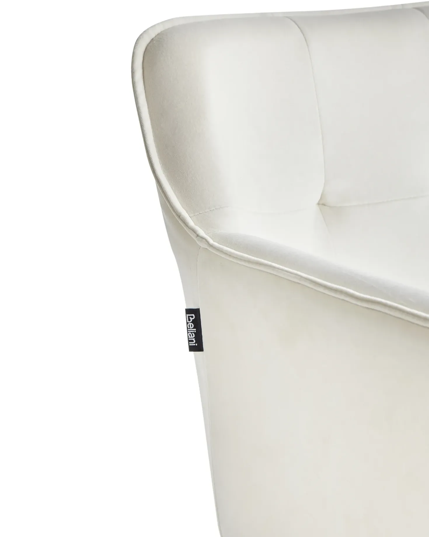 Set di 2 sedie da pranzo JASMIN Velluto Beige chiaro