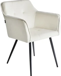 Set di 2 sedie da pranzo JASMIN Velluto Beige chiaro