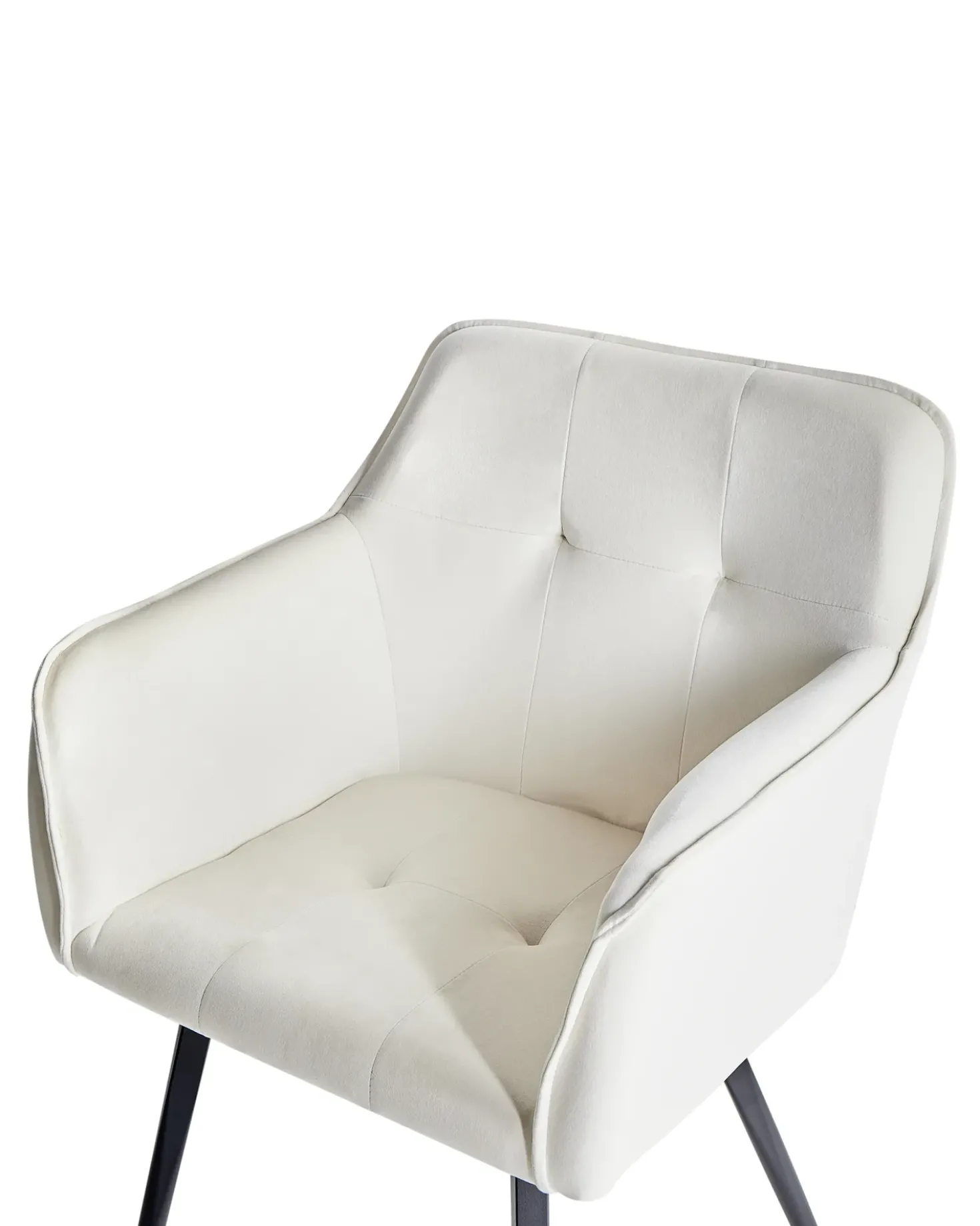 Set di 2 sedie da pranzo JASMIN Velluto Beige chiaro