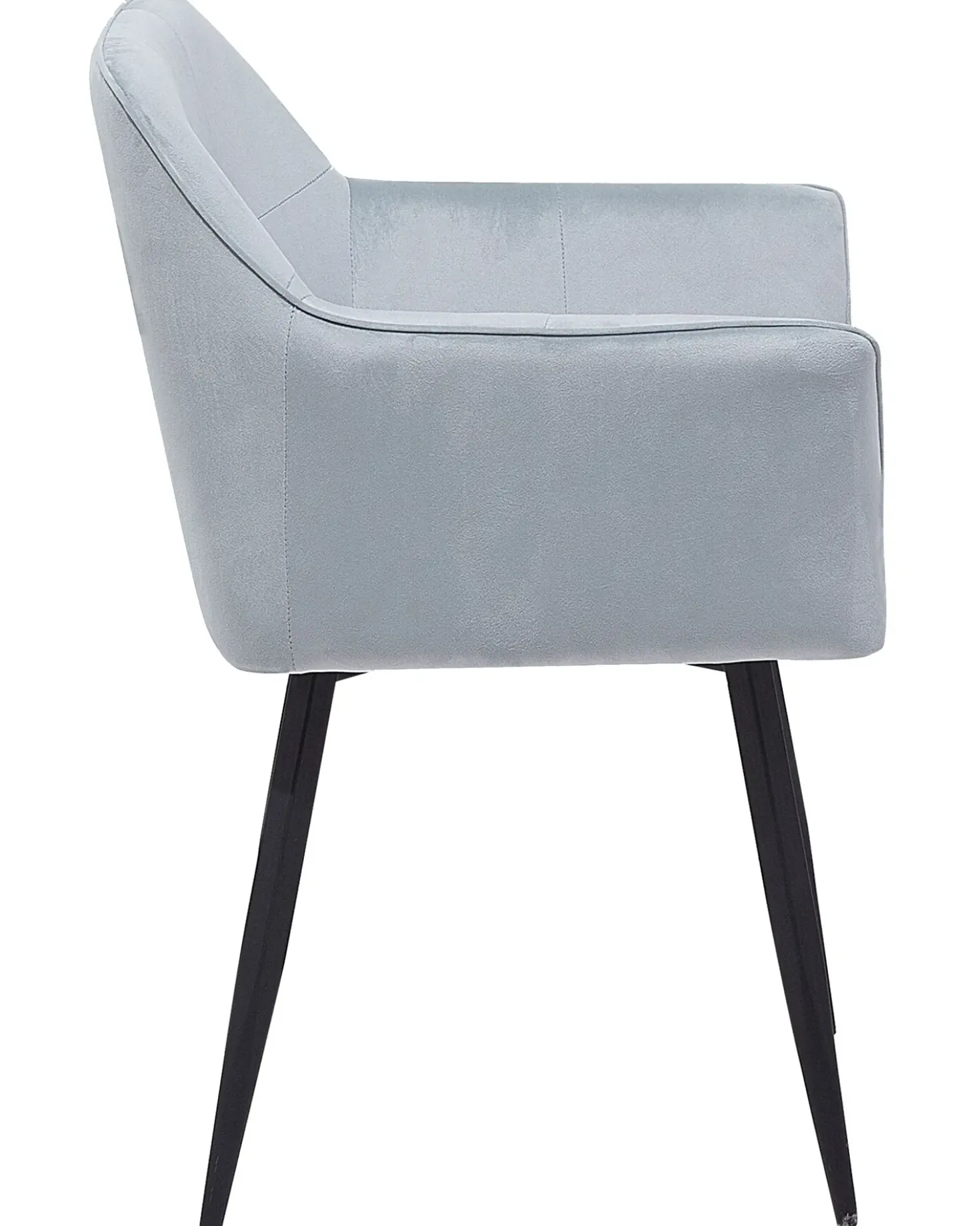 Set di 2 sedie da pranzo JASMIN Velluto Grigio chiaro
