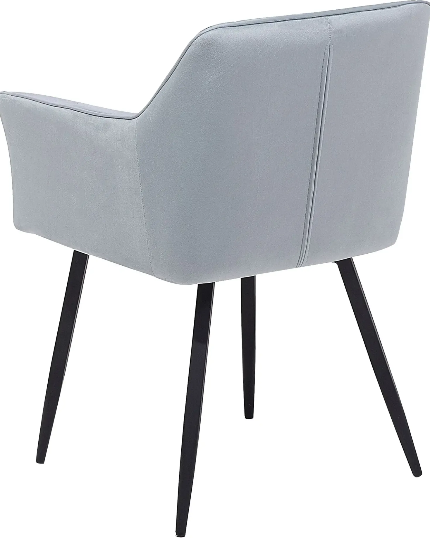 Set di 2 sedie da pranzo JASMIN Velluto Grigio chiaro