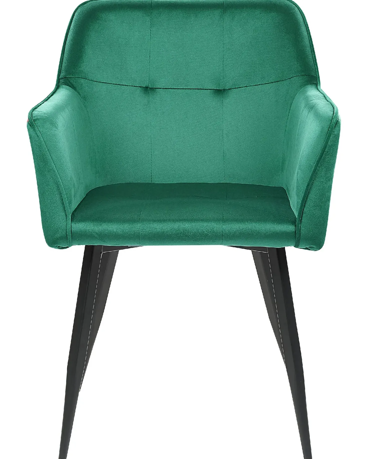 Set di 2 sedie da pranzo JASMIN Velluto Verde smeraldo