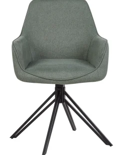 Set di 2 sedie da pranzo JODAR Tessuto Verde scuro