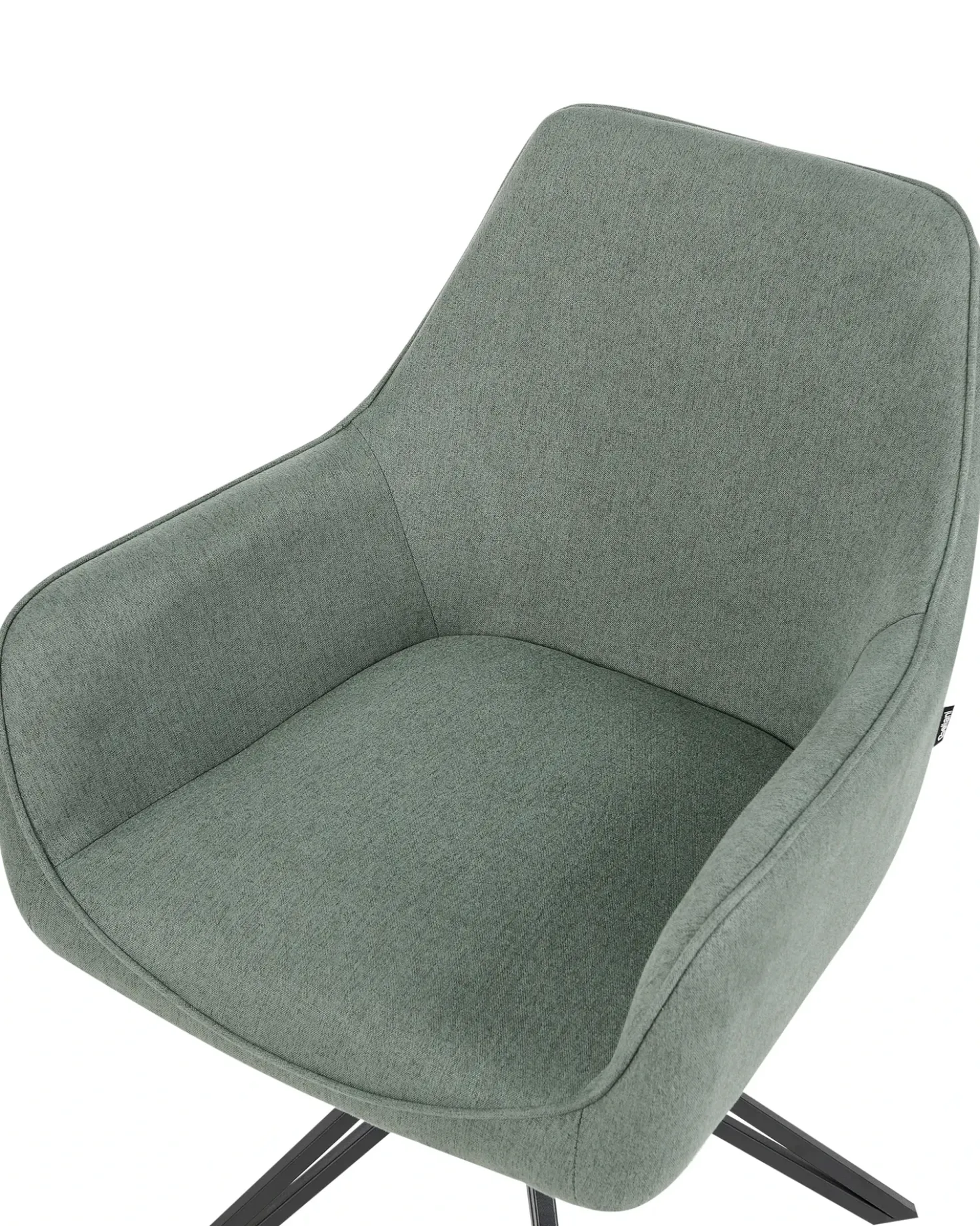 Set di 2 sedie da pranzo JODAR Tessuto Verde scuro