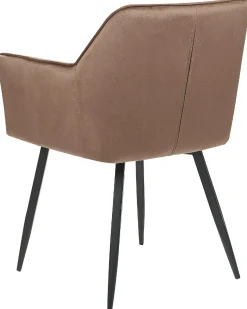Set di 2 sedie da pranzo JASMIN Velluto Marrone