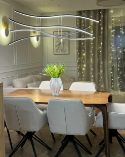Set di 2 sedie da pranzo JODAR Tessuto Beige chiaro