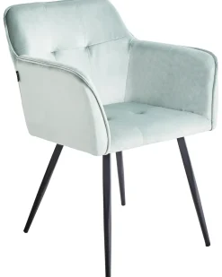 Set di 2 sedie da pranzo JASMIN Velluto Verde menta