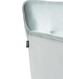 Set di 2 sedie da pranzo JASMIN Velluto Verde menta