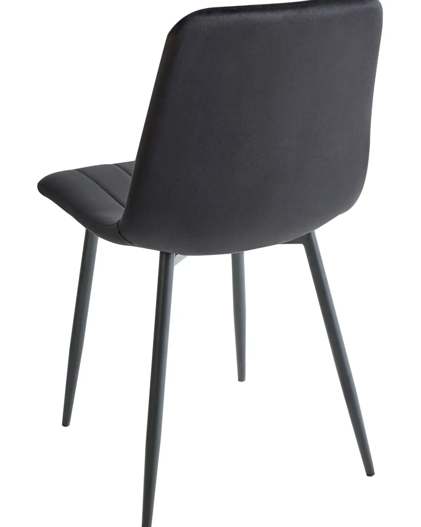 Set di 4 sedie da pranzo KALISPELL Velluto Nero