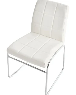 Set di 2 sedie da pranzo KIRON Pelle sintetica Bianco