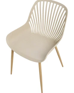 Set di 4 sedie da pranzo KLEVE Beige