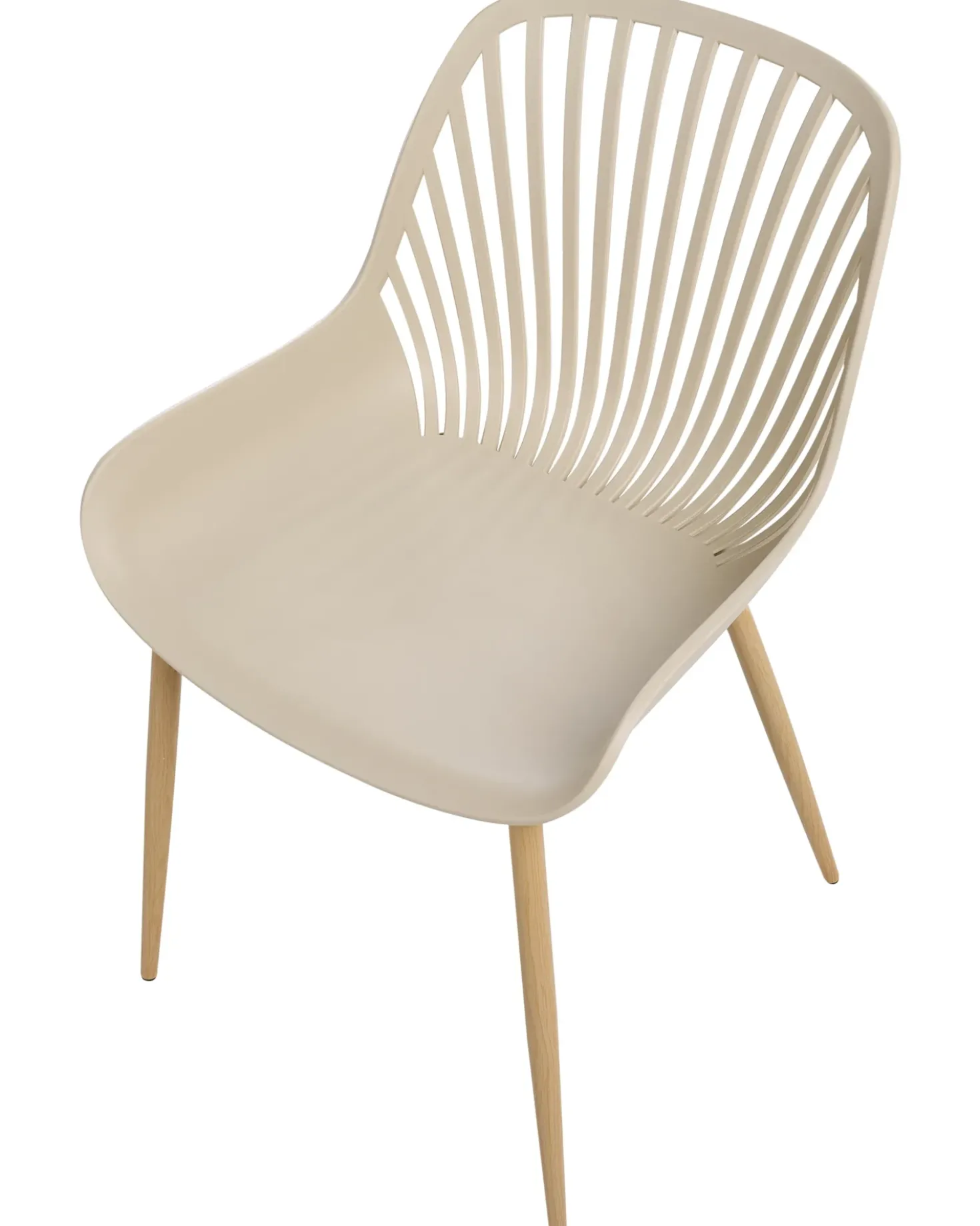 Set di 4 sedie da pranzo KLEVE Beige