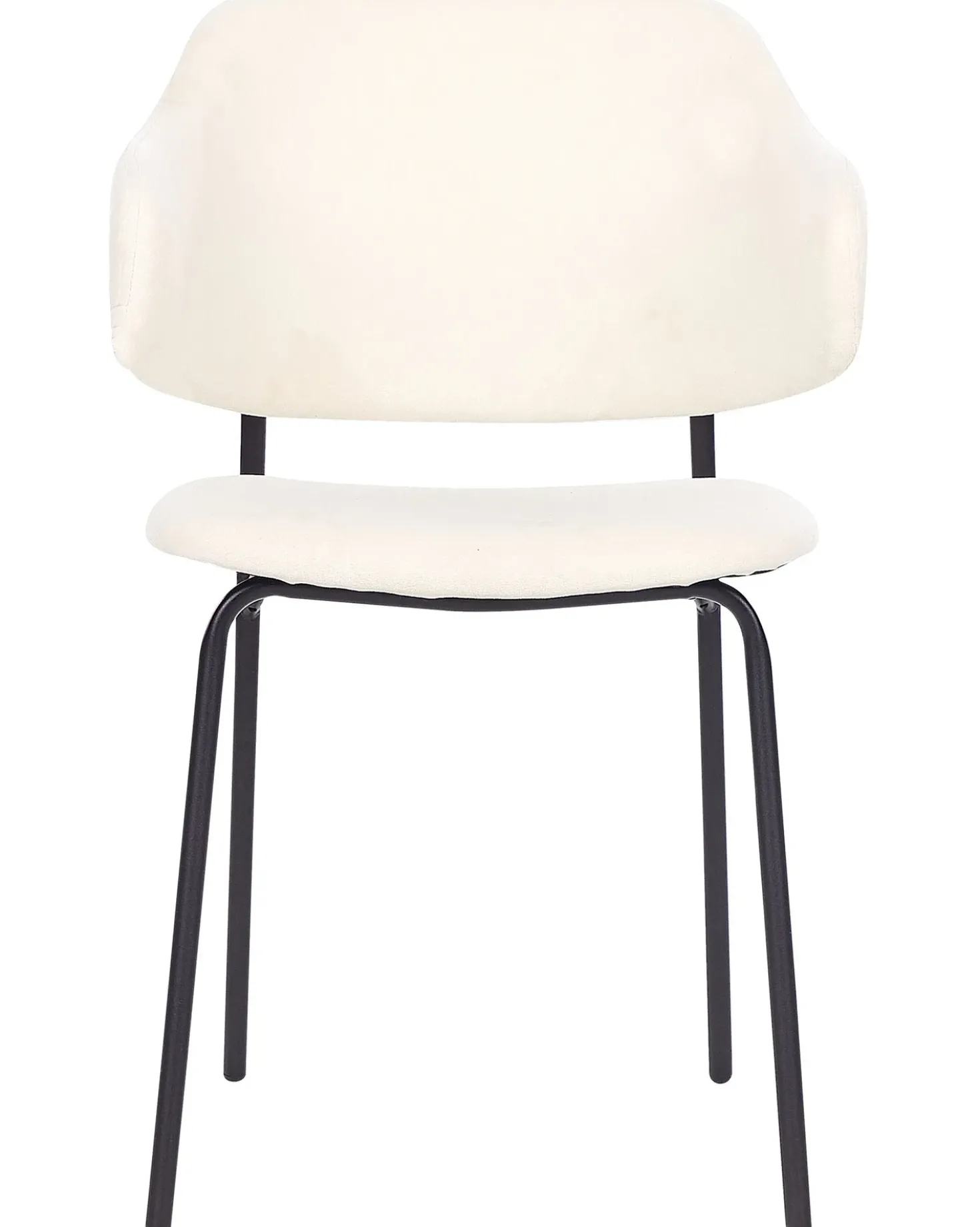 Set di 2 sedie da pranzo KENAI Tessuto Beige chiaro