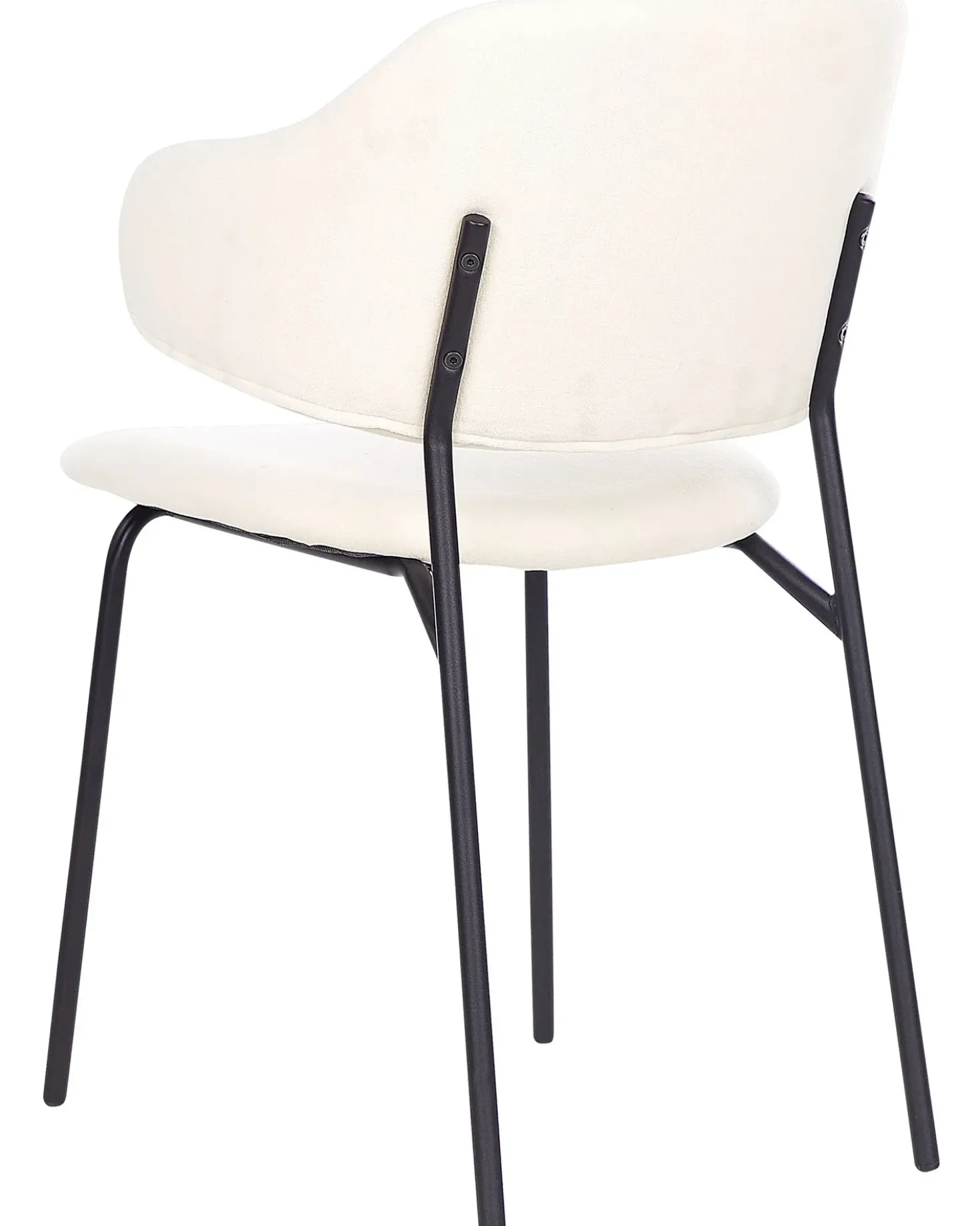 Set di 2 sedie da pranzo KENAI Tessuto Beige chiaro