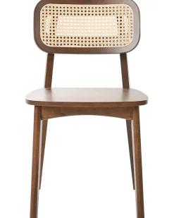 Set di 2 sedie da pranzo KENO Legno Marrone chiaro/Marrone