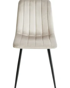Set di 4 sedie da pranzo KALISPELL Velluto Beige