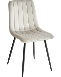 Set di 4 sedie da pranzo KALISPELL Velluto Beige