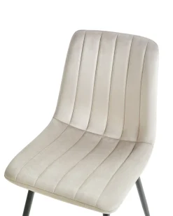 Set di 4 sedie da pranzo KALISPELL Velluto Beige