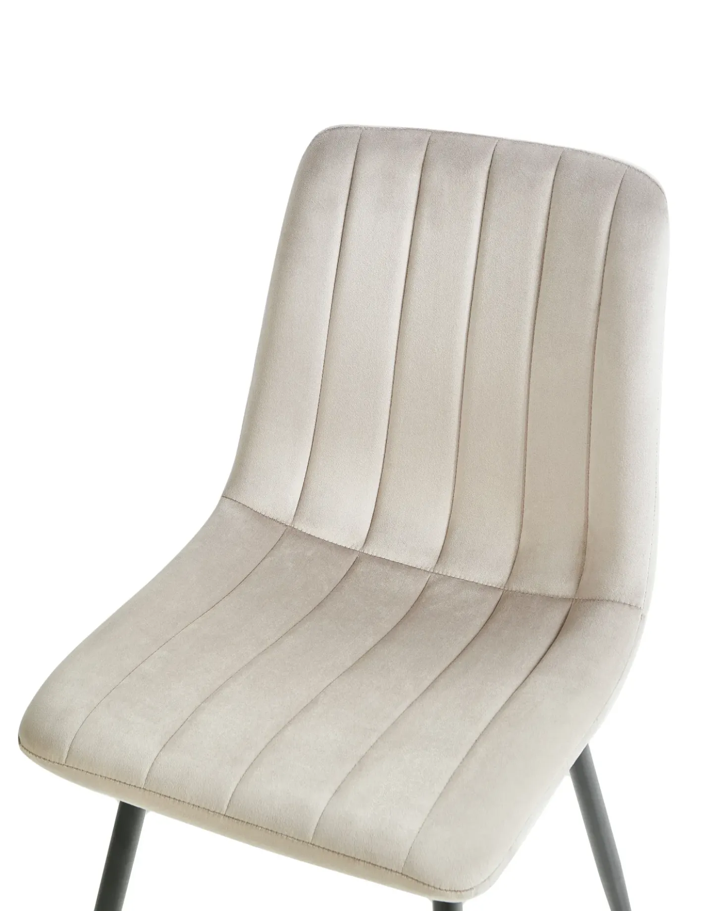 Set di 4 sedie da pranzo KALISPELL Velluto Beige
