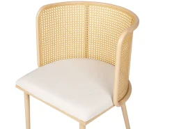 Set di 2 sedie da pranzo KOBUK Metallo Marrone chiaro