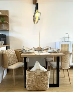 Set di 2 sedie da pranzo KOBUK Metallo Marrone chiaro
