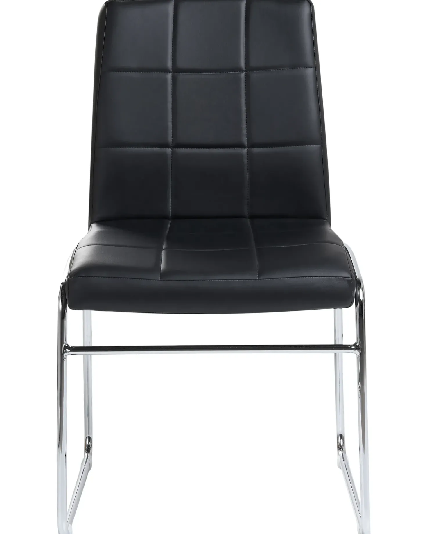 Set di 2 sedie da pranzo KIRON Pelle sintetica Nero