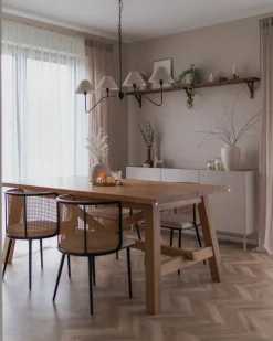 Set di 2 sedie da pranzo KOBUK Metallo Nero