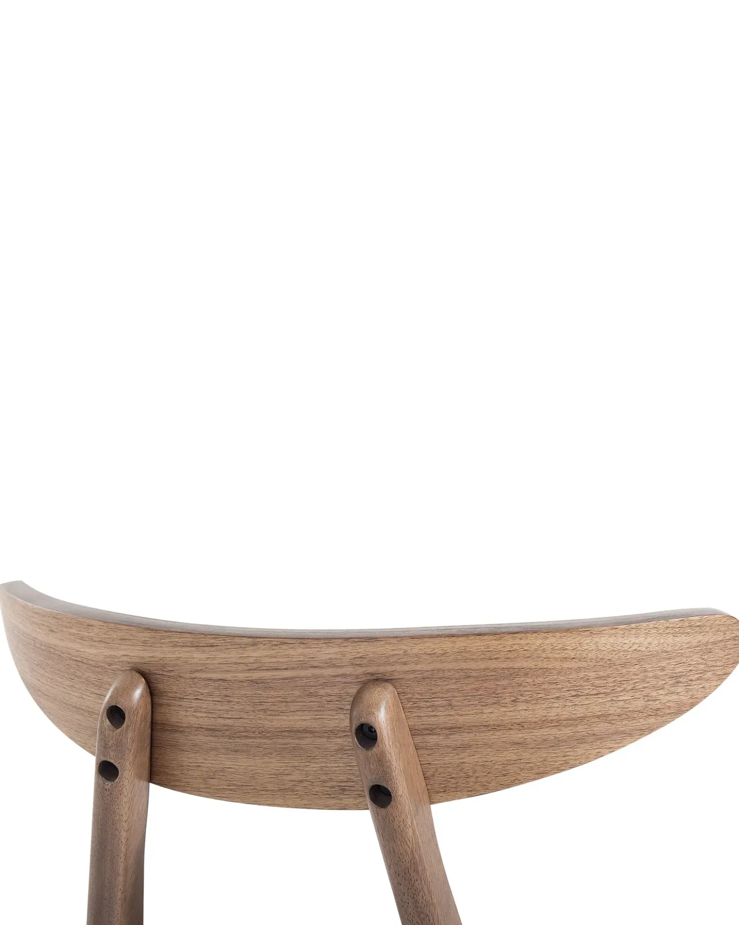 Set di 2 sedie da pranzo LYNN Legno Marrone scuro/Grigio