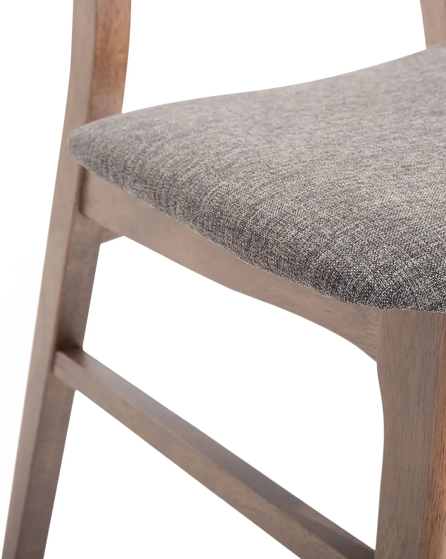 Set di 2 sedie da pranzo LYNN Legno Marrone scuro/Grigio