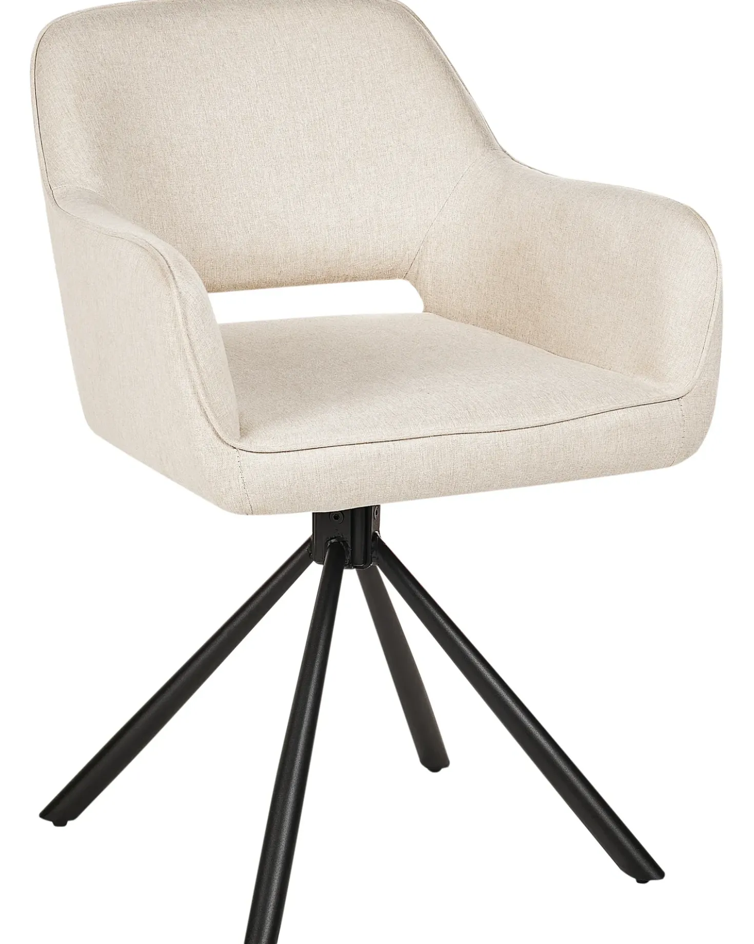 Set di 2 sedie da pranzo LOURES Tessuto Beige chiaro