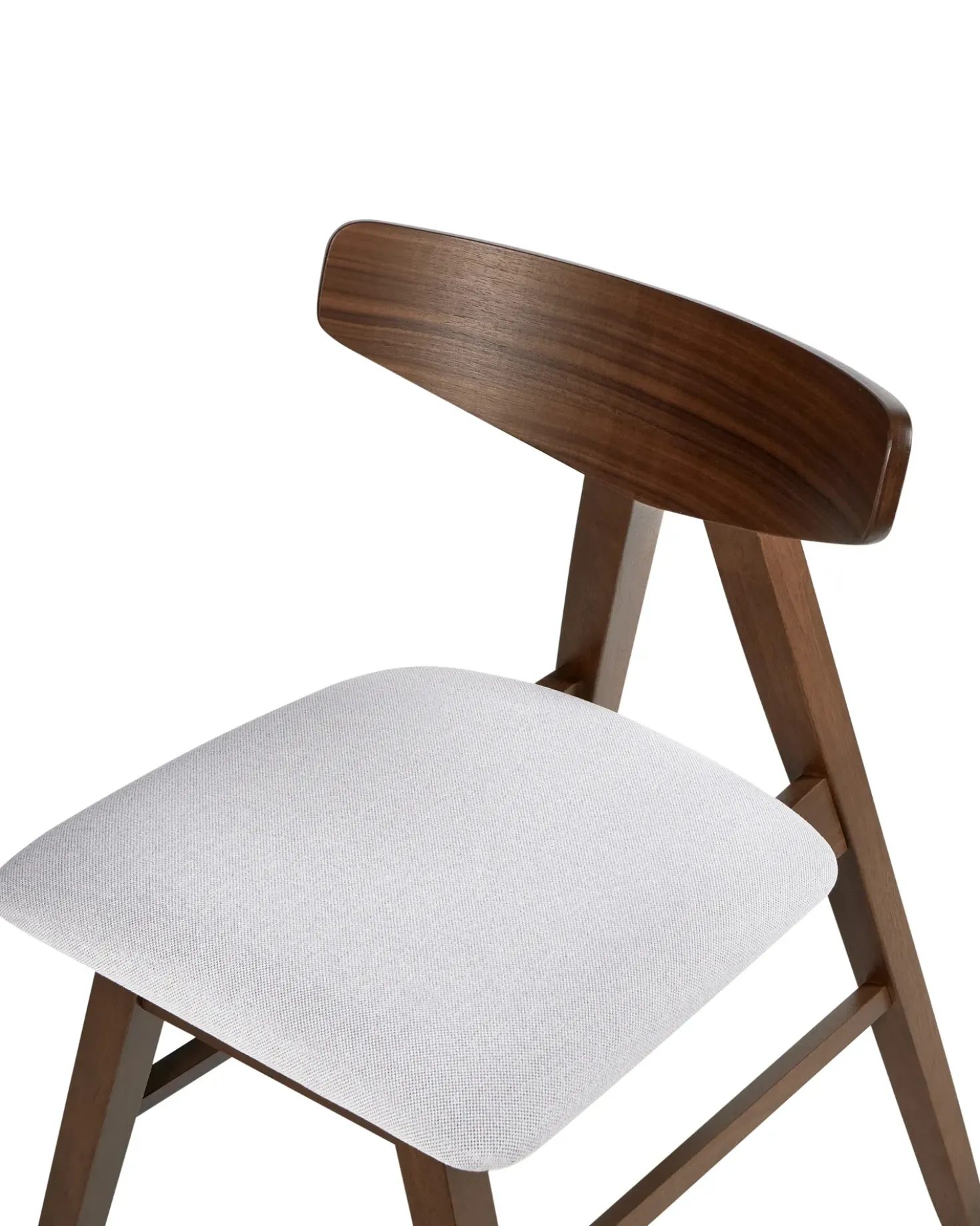 Set di 2 sedie da pranzo LACOTA Legno Marrone scuro/Grigio