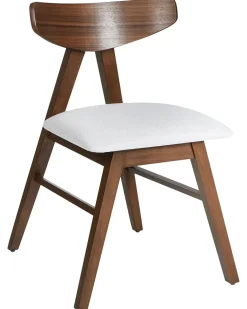 Set di 2 sedie da pranzo LACOTA Legno Marrone scuro/Grigio